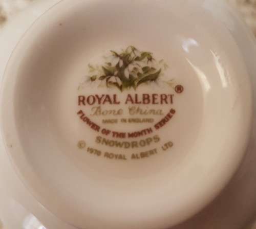 Royal Albert Flower of the Month January Coffee duo